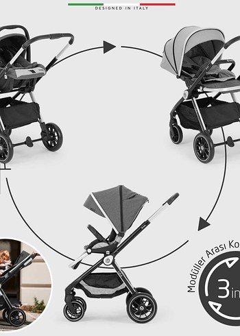 Elele Lula Travel Sistem Pusetli Bebek Arabası - Görsel 6