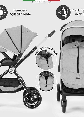Elele Lula Travel Sistem Pusetli Bebek Arabası - Görsel 10