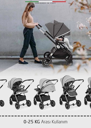 Elele Lula Travel Sistem Pusetli Bebek Arabası - Görsel 5