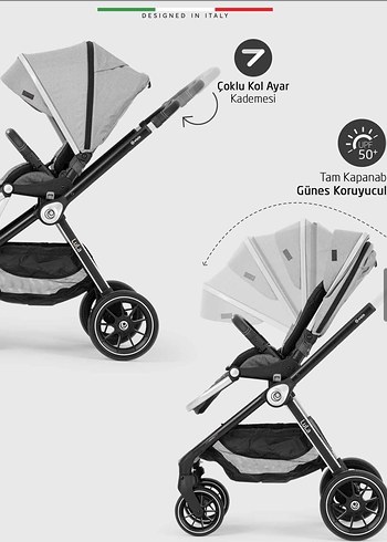 Elele Lula Travel Sistem Pusetli Bebek Arabası - Görsel 7