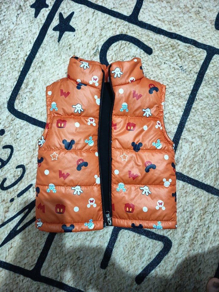 Çok Renkli Erkek Çocuk Fermuarlı Yelek - Görsel 4