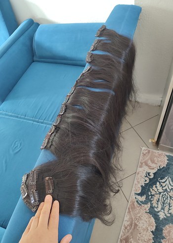 gerçek saç postiş doğal saç çıtçıt