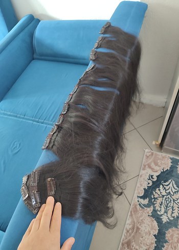 Beden kahverengi Renk gerçek saç postiş doğal saç çıtçıt