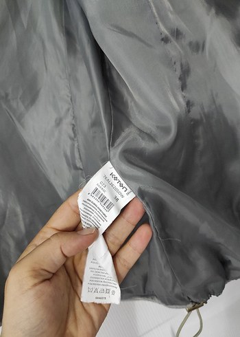 koton yeşil Fermuarlı Kadın ince mont - Görsel 4