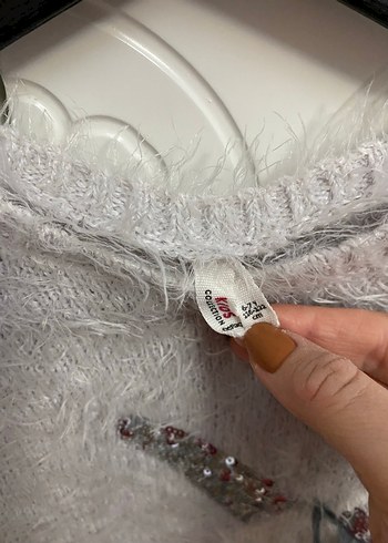 Kız Çocuk Peluş Kazak - Görsel 2