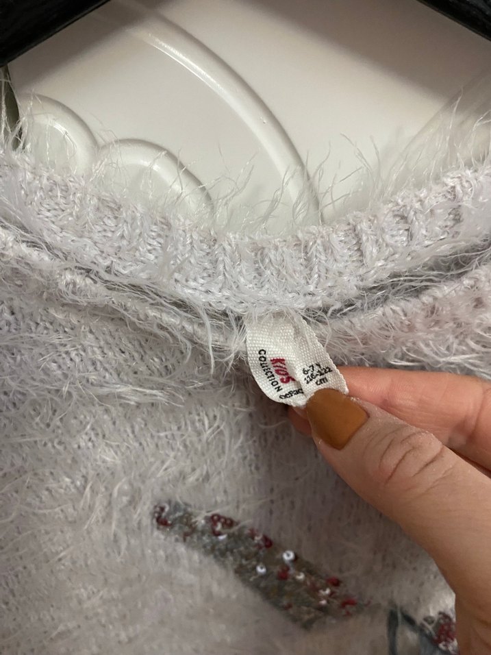 Kız Çocuk Peluş Kazak - Görsel 2