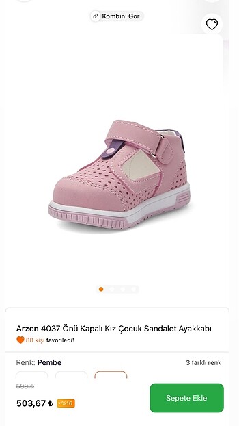 Kız bebek ayakkabı