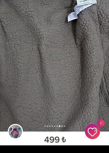 Bennetton .kadın Gri Kapüşonlu Düğmeli Kaban - Görsel 6