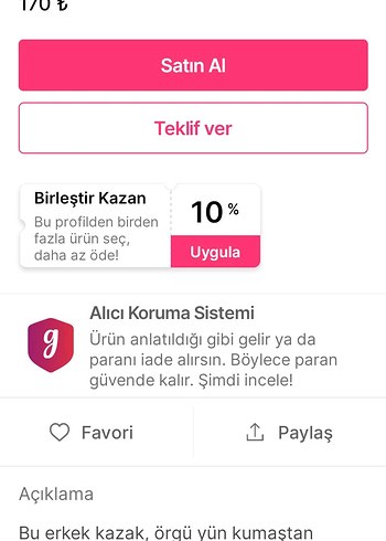AC&CO  Kahverengi Lacivert Çizgili Erkek Kazak - Görsel 5