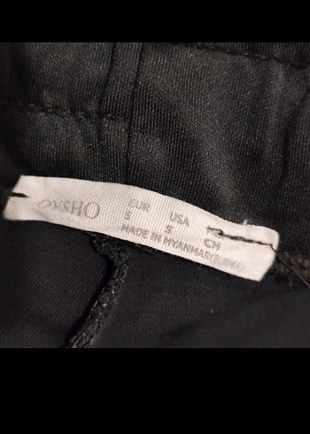 Oysho  Siyah Rahat Kesim  Unisex  Eşofman Altı - Görsel 5