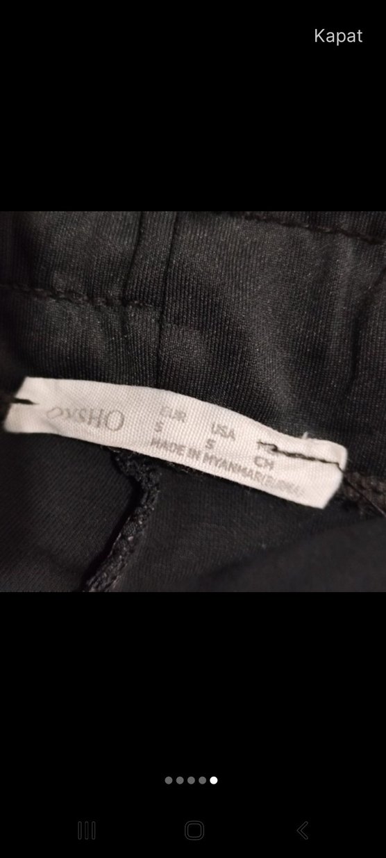 Oysho  Siyah Rahat Kesim  Unisex  Eşofman Altı - Görsel 5