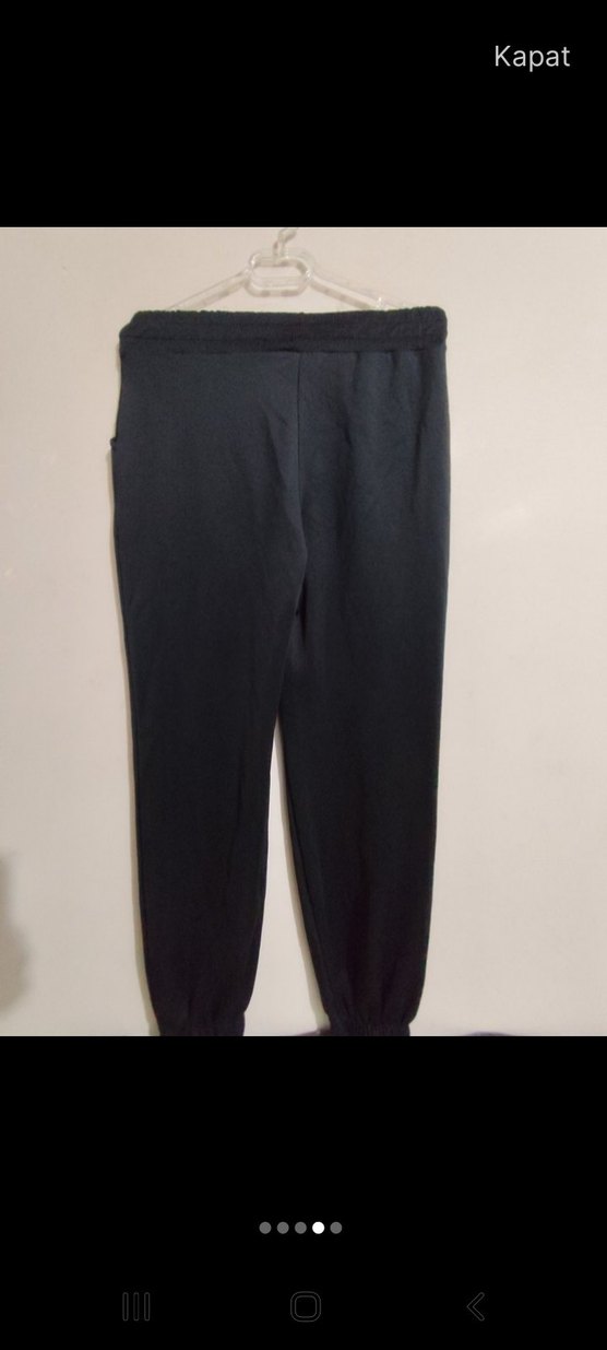 Oysho  Siyah Rahat Kesim  Unisex  Eşofman Altı - Görsel 4