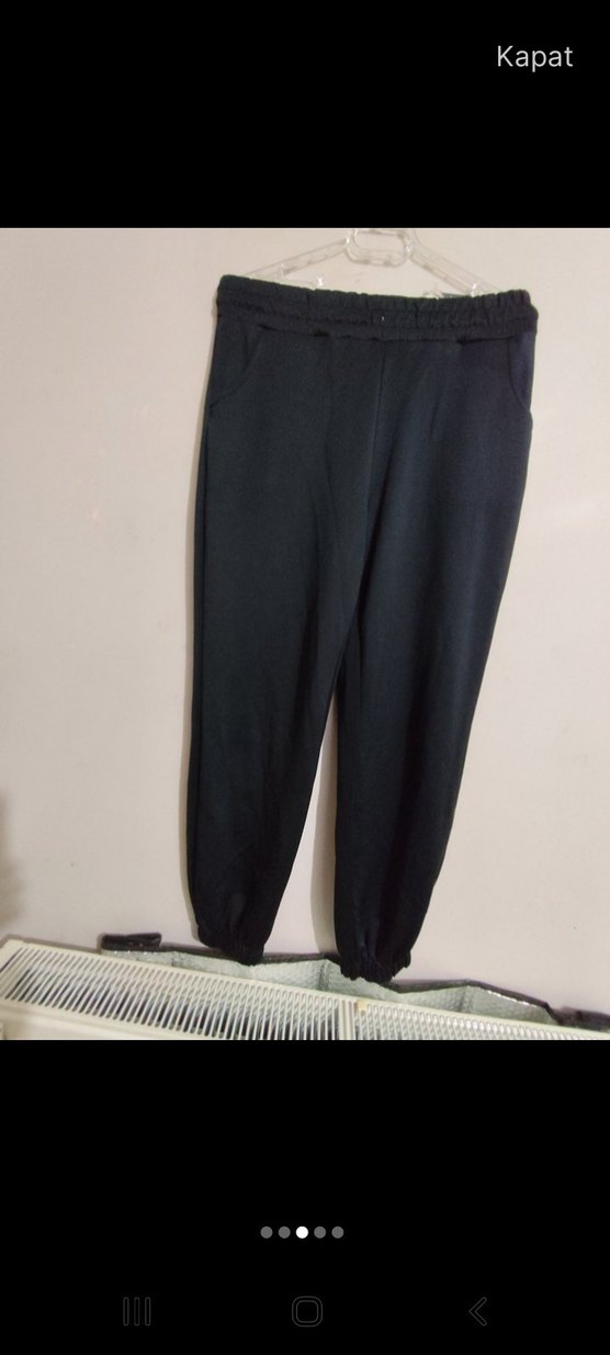 Oysho  Siyah Rahat Kesim  Unisex  Eşofman Altı - Görsel 3