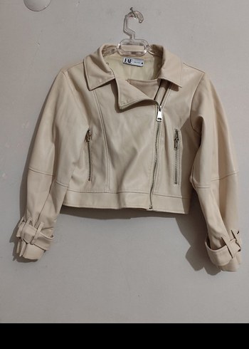 FAF kadın Denim Deri ceket - Görsel 2