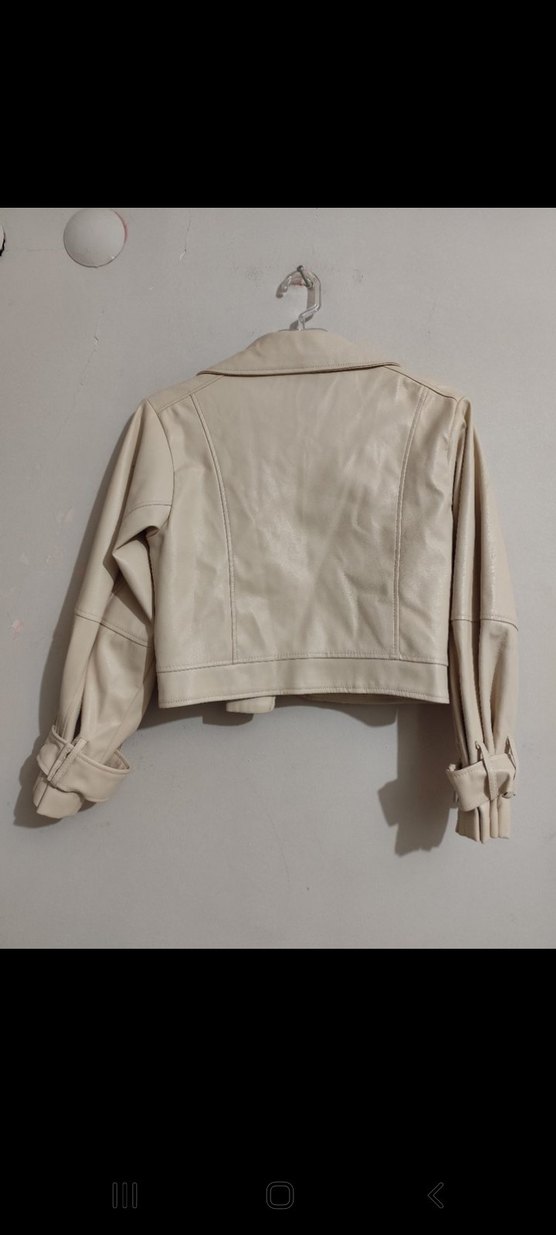 FAF kadın  Denim Deri  ceket - Görsel 3