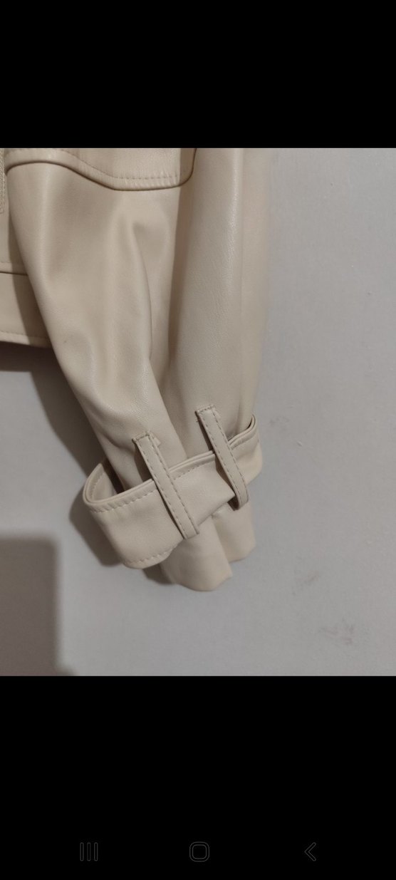 FAF kadın  Denim Deri  ceket - Görsel 5