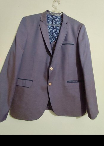 ESCALDES : Düğmeli Mor/ LACIVERT  Erkek Ceket - Görsel 4