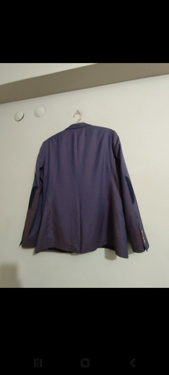 ESCALDES : Düğmeli Mor/ LACIVERT  Erkek Ceket - Görsel 2