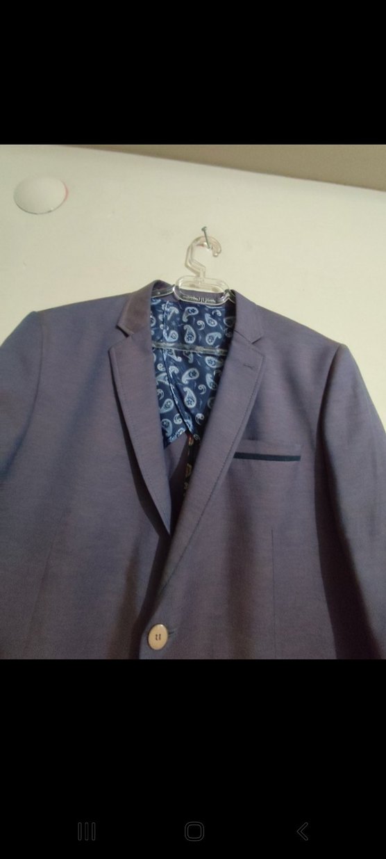 ESCALDES : Düğmeli Mor/ LACIVERT  Erkek Ceket - Görsel 3