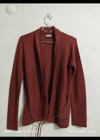 Vero Moda Kiremit Tonlarinda İnce Triko Hirka