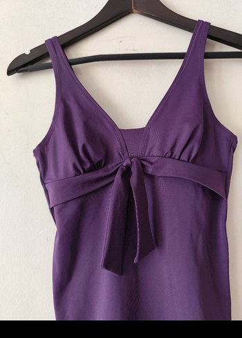 s Beden Tcm Sıfır Ürün Mor Strappy Kadın Mayo