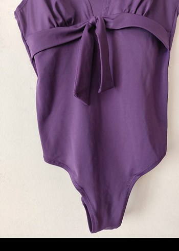 s Beden mor Renk Tcm Sıfır Ürün Mor Strappy Kadın Mayo