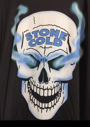 3xl Beden ORJINAL Under Armour Siyah Rock Punk Baskılı Tişört