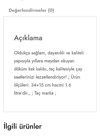 Taç Taç baton döküm kek kalıbı