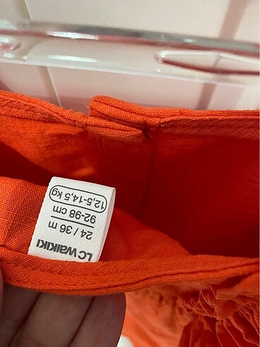 LC Waikiki Keten elbise nar cicegi