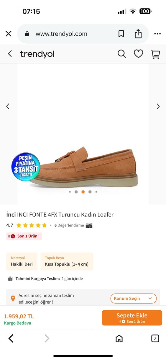 Süet Deri  Tokalı Loafer - Görsel 2