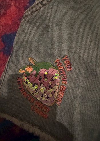 Pastel Çok Renkli Bağcıklı Denim Mini Şort - Görsel 2