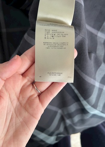 s Beden siyah Renk Deri Trençkot vintage burberry