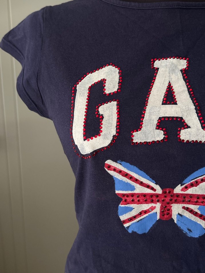 Union jack flag vücuda oturan üst - Görsel 2