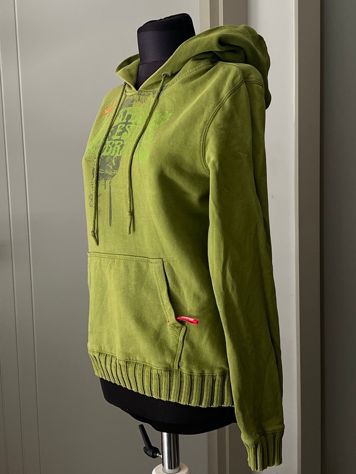 Vintage nakışlı hoodie sweatshirt - Görsel 4