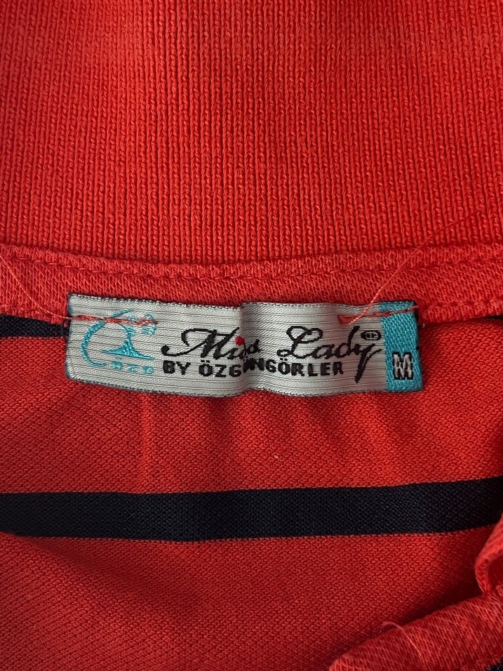 Vücuda oturan henley polo çizgili üst - Görsel 4