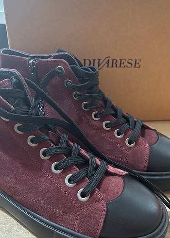 Bordo Divarese Kadın Spor Ayakkabı