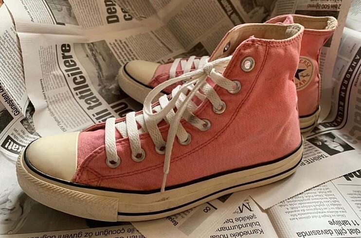 40 Beden pembe Renk ORJINAL UNISEX CONVERSE