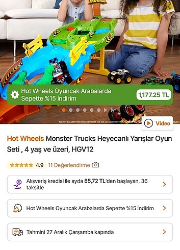 Hot Wheels Monster Trucks Heyecanlı Yarışlar Oyunu