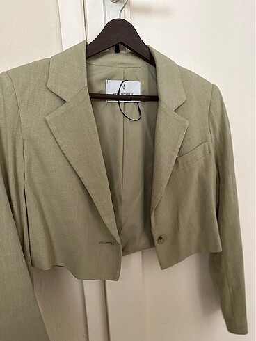 crop blazer ceket