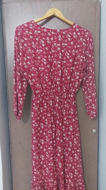 38 Beden Trendyol mila bordo elbise