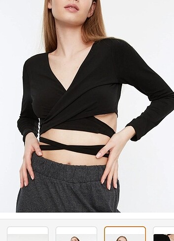 s Beden siyah crop