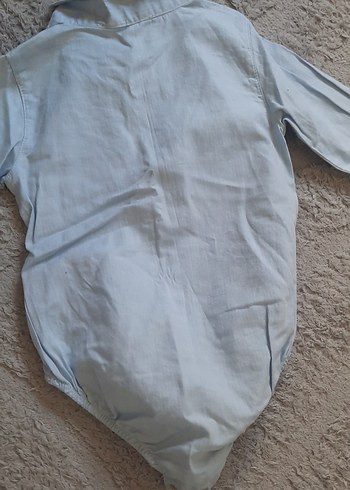 Mavi Kısa Kollu Bebek Hastane Kıyafeti - Görsel 3