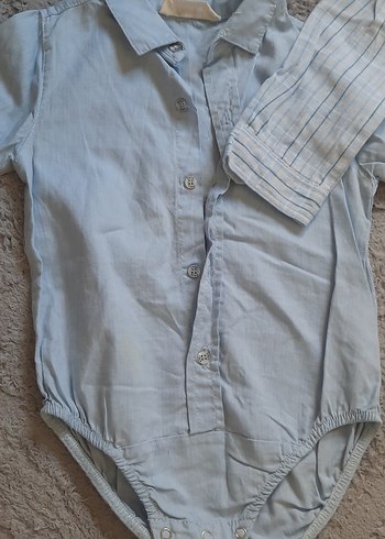 Mavi Kısa Kollu Bebek Hastane Kıyafeti - Görsel 2