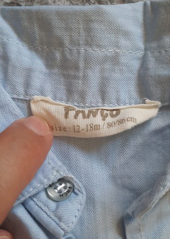 Mavi Kısa Kollu Bebek Hastane Kıyafeti - Görsel 4