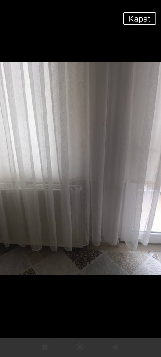 Beyaz Modern Düz Tül Perde - Görsel 2