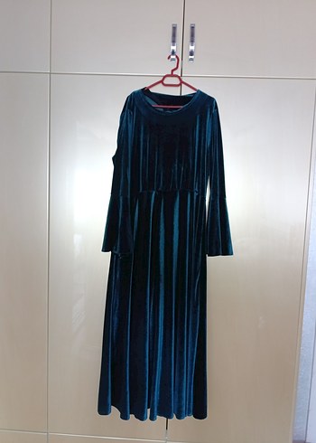 Kadın Lacivert Uzun Kollu Elbise - Görsel 6