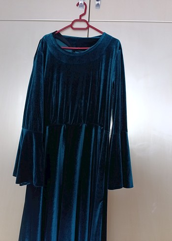 Kadın Lacivert Uzun Kollu Elbise - Görsel 4