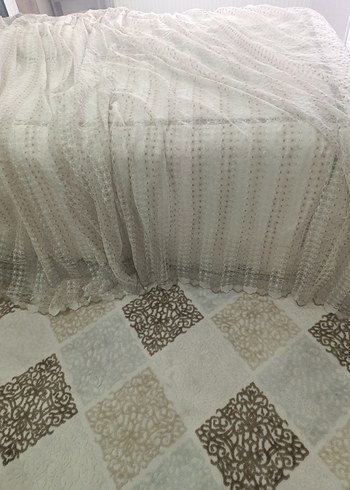 Gri İşlemeli Beyaz Perde - Görsel 2