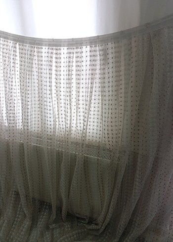 Gri İşlemeli Beyaz Perde - Görsel 6