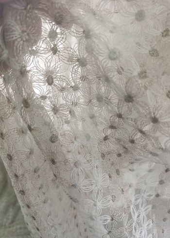 Gri İşlemeli Beyaz Perde - Görsel 5
